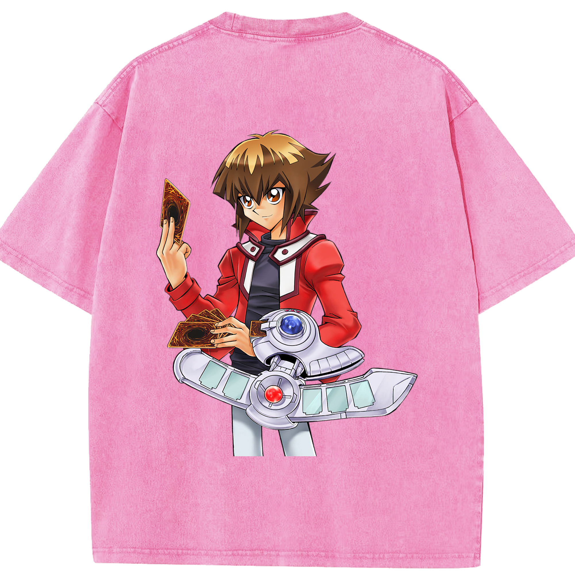 （画像用） 遊☆戯☆王 Yu-Gi-Oh! 綿100% ヴィンテージ風 半袖Tシャツ（背面プリント）
